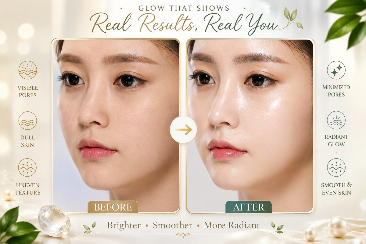 Sasim Pearl White Serum 30ml Glass Bottle